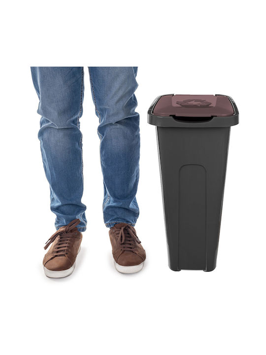 Kadax Plastic Waste Bin Black 30lt