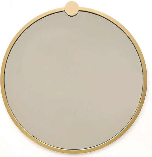 Asir Group AS1325 Καθρέπτης Χρυσός Διαμέτρου 60cm
