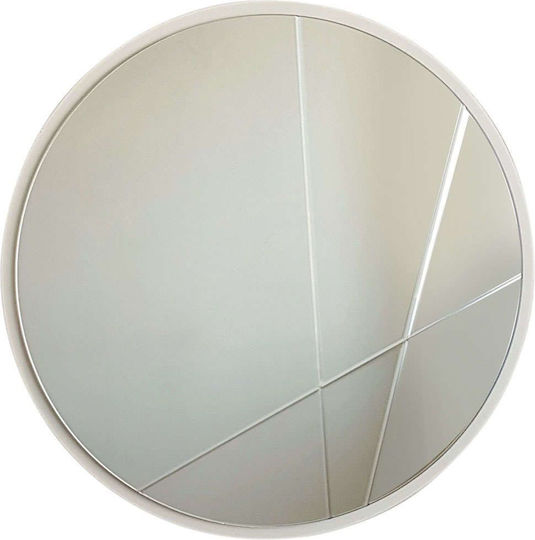 Asir Group AS1249 Καθρέπτης Ασημί Διαμέτρου 60cm