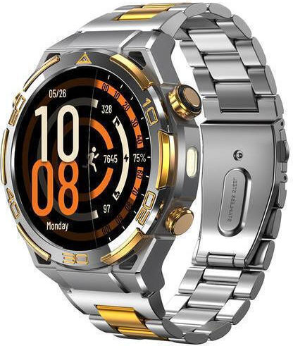 BlackView W90 Pro Aluminium Smartwatch mit Pulsmesser (Silber)