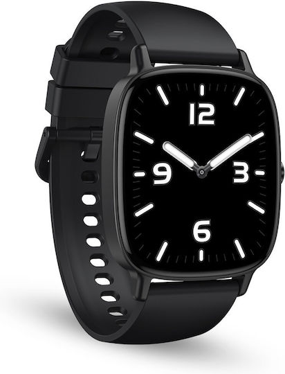 Ksix Pulse Smartwatch with Heart Rate Monitor (Black)