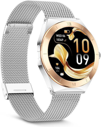 Ksix Lya Smartwatch με Παλμογράφο (Ασημί)