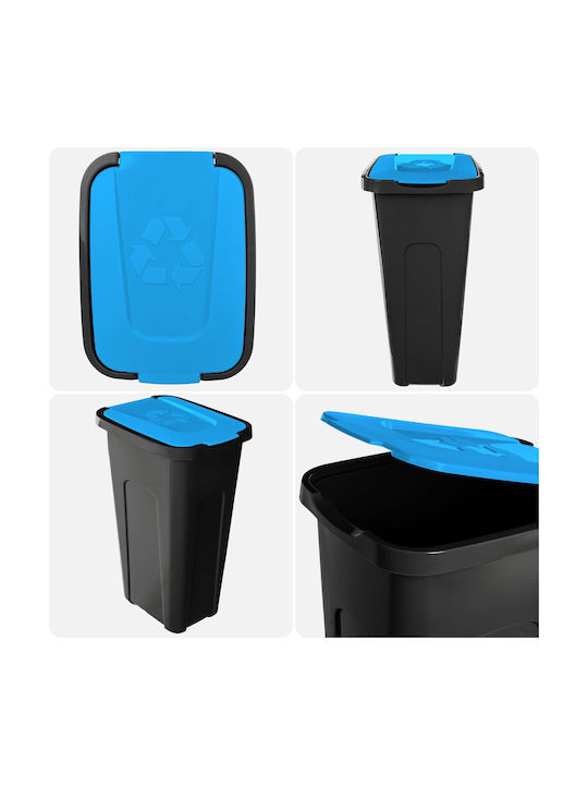 Kadax Plastic Waste Bin Black 30lt