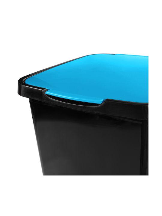 Kadax Plastic Waste Bin with Pedal Blue 45lt