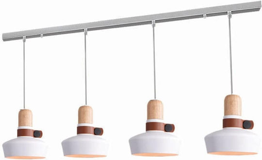 Zambelis Lights Κρεμαστό Φωτιστικό Λευκό 20εκ.