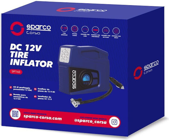 Sparco Тромба за автомобилни гуми 35PSI с кабел 12V