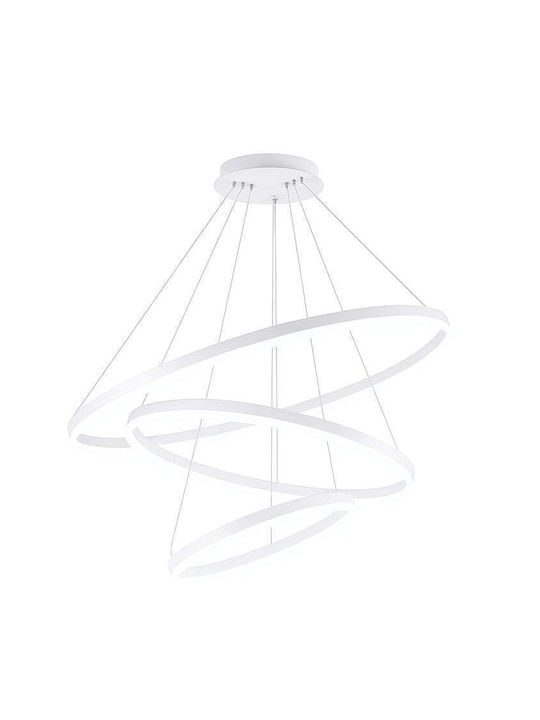 Lightex Κρεμαστό Φωτιστικό Λευκό LED με Ρυθμιζόμενο Λευκό Φως