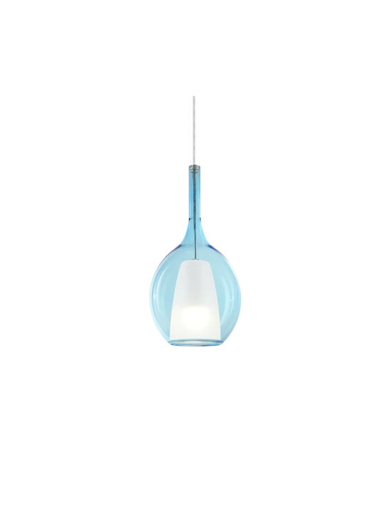 Ideal Lux Pendant Light Blue 18x18cm