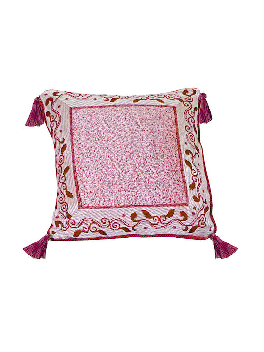 Viopros Viopros Sofa Cushion 484 100% Cotton Burgundy 45x45 cm