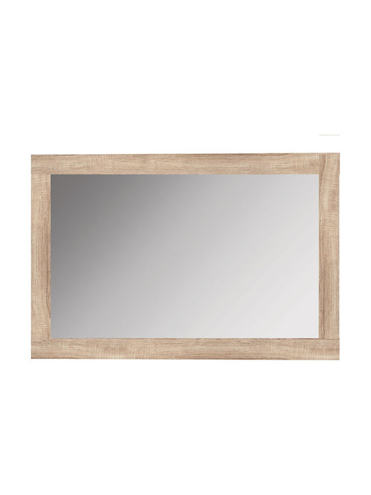 HomeMarkt Aisha Wall Mirror with Brown Wooden Frame 72x120cm 1pcs