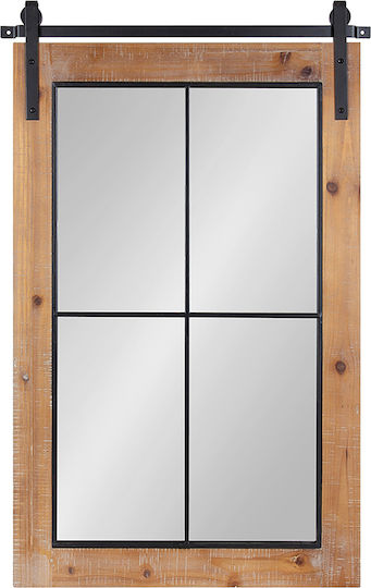 ArteLibre 14700021 Καθρέπτης Ορθογώνιος Καφέ 93x56cm ArteLibre 14700021 Καθρέπτης Ορθογώνιος Καφέ 93x56cm