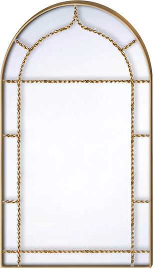 ArteLibre 14700022 Καθρέπτης Τοξωτός Χρυσός 86x50cm ArteLibre 14700022 Καθρέπτης Τοξωτός Χρυσός 86x50cm