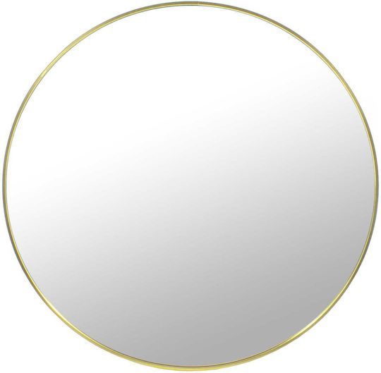 Oglindă De Perete Auriu Diametru 78cm Oglindă De Perete Auriu Diametru 78cm