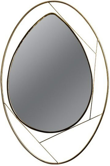 811-40002 Wandspiegel Rechteckig Gold 90x60cm 811-40002 Wandspiegel Rechteckig Gold 90x60cm