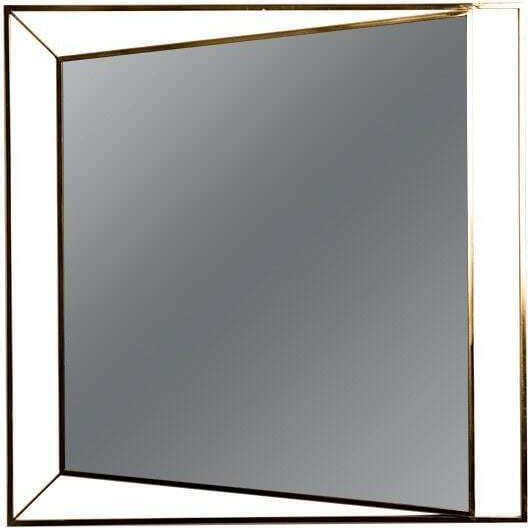 Eurolamp Oglindă De Perete Pătrată Auriu 90x90cm Eurolamp Oglindă De Perete Pătrată Auriu 90x90cm