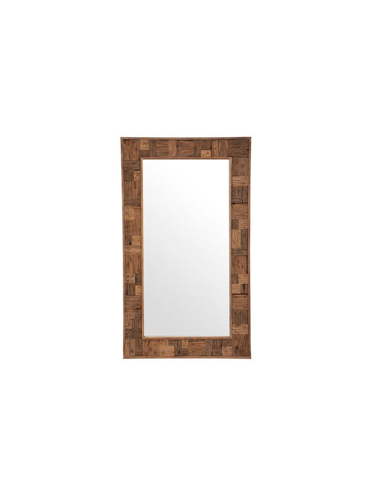Atmosphera Ori Full-Length Wall Mirror With Brown Wooden Frame 115x70cm