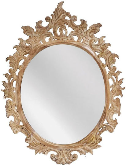 Artekko Mirroki Ξύλινος Oval Καφέ Πατίνα Σκαλιστός Καθρέπτης Τοίχου 110x85 Cm 110cm X 85cm X 5cm Artekko Mirroki Ξύλινος Oval Καφέ Πατίνα Σκαλιστός Καθρέπτης Τοίχου 110x85 Cm 110cm X 85cm X 5cm