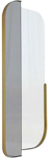 Aberto Design Day & Night Оголен Правоъгълен Златист 130x60см