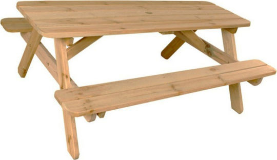 Masă Picnic 180x128x70buc Maro