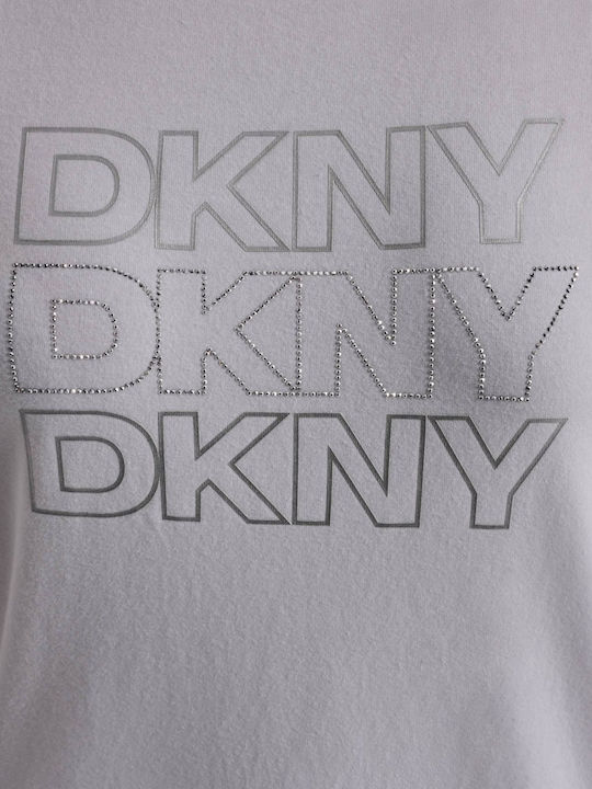 Logo Дамска Блуза Памучна Къс Ръкав Бяла