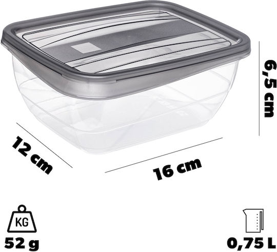 Curver Lunch Box Plastic Gray 750ml