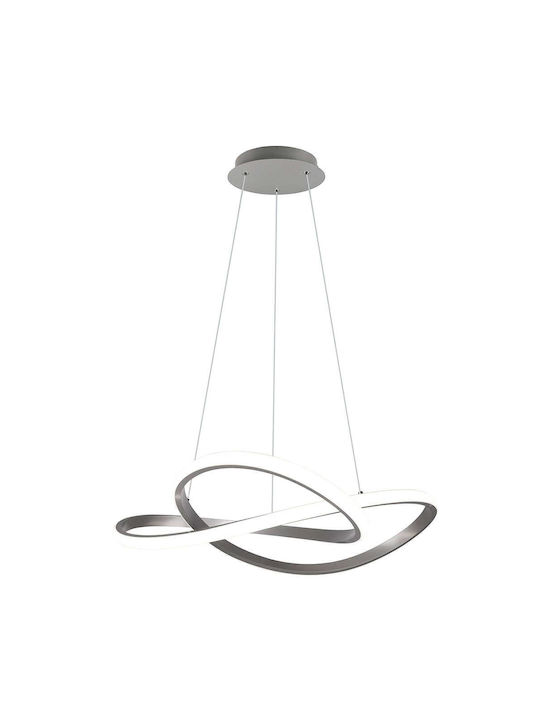 Trio Lighting Course Pendant Light Silver 60x150cm