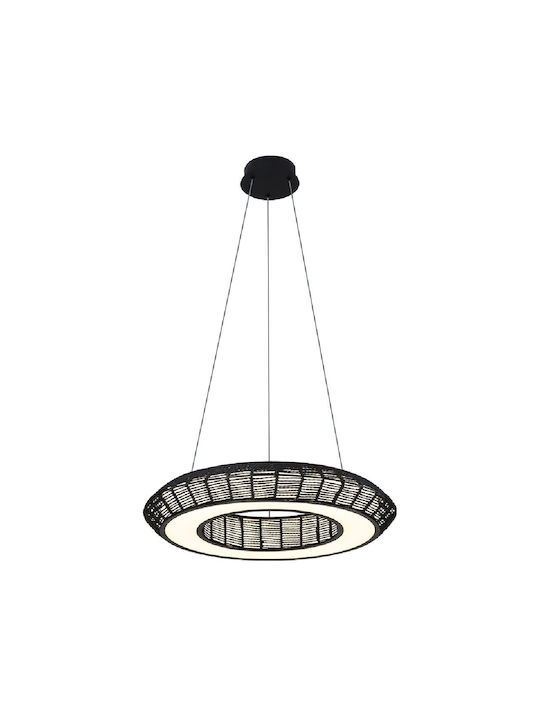 Sun Light Κρεμαστό Φωτιστικό Μαύρο LED 58x120x58εκ.