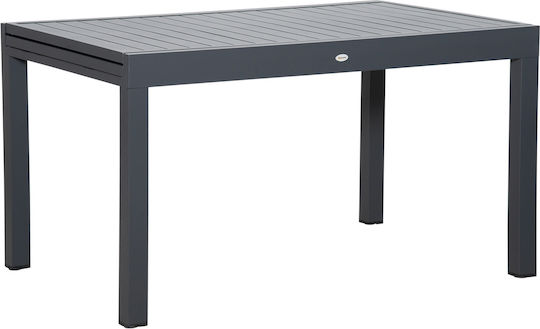 Table Free Standing 135x90x75cm Gray