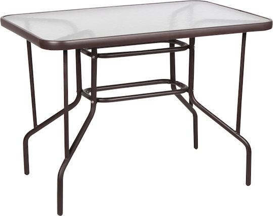 Table Free Standing 100x65x71cm Brown Table Free Standing 100x65x71cm Brown