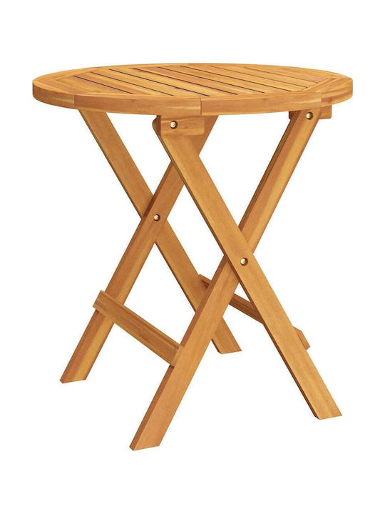 Sitting Room Table for Small Outdoor Spaces Made of Acacia 46x46x47cm