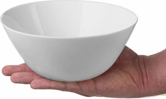 Kadax Servierschale Rund Glas Weiße mit Durchmesser 18cm 3Stücke