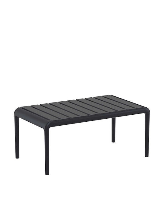 Catering Table for Small Outdoor Spaces Made of Polypropylene Foldable Paris Black 90x50x40cm