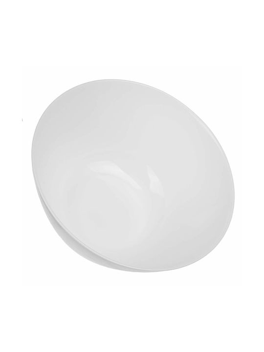 Kadax Bol Servire Rotund Din Sticlă Alb Cu Diametrul 18cm