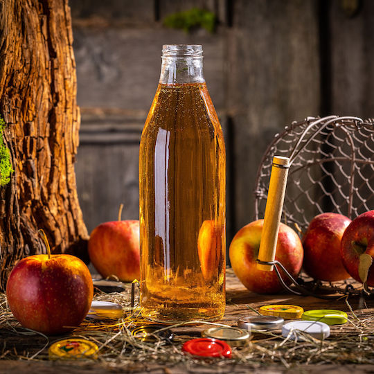 Kadax Sticlă De Apă Din Sticlă Cu Capac Șurub Transparent 1000ml