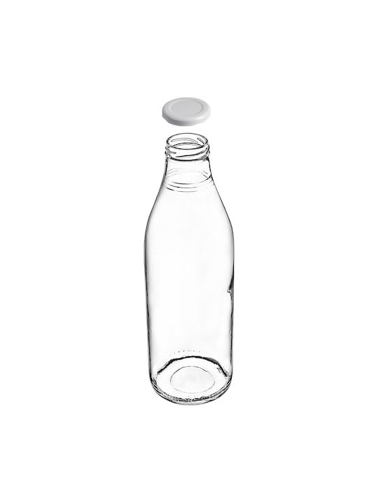 Kadax Sticlă De Apă Din Sticlă Cu Capac Șurub Transparent 1000ml