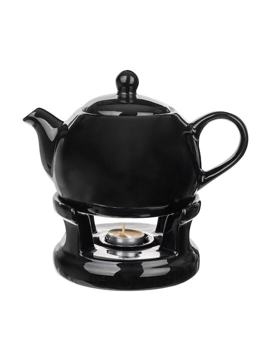 Kadax Ceramic Black Teapot 1000ml