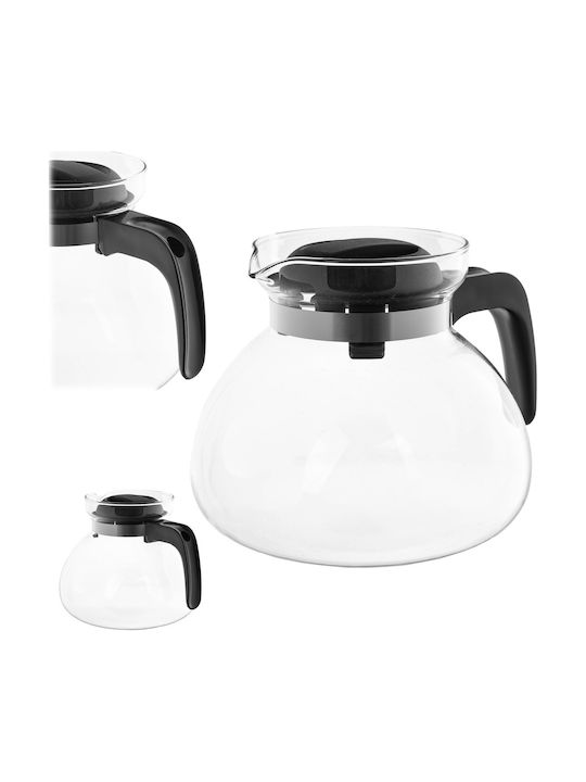 Kadax Kadax Glas-Teekanne Schwarz 1700ml