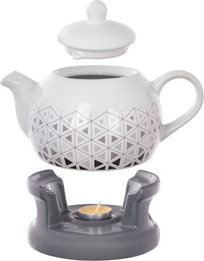 Kadax Чайник Керамичен Сив 1000ml