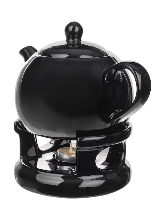 Kadax Ceramic Black Teapot 1000ml