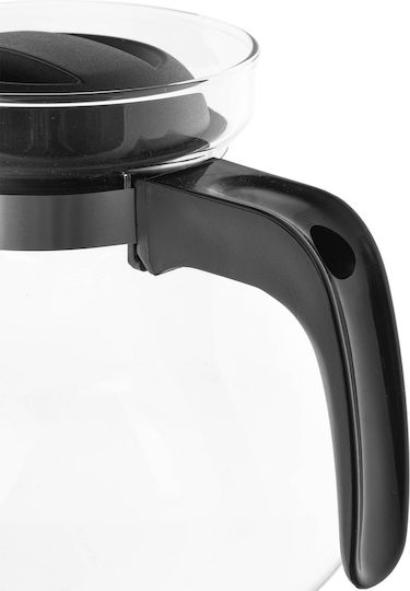 Kadax Glass Black Teapot 1700ml