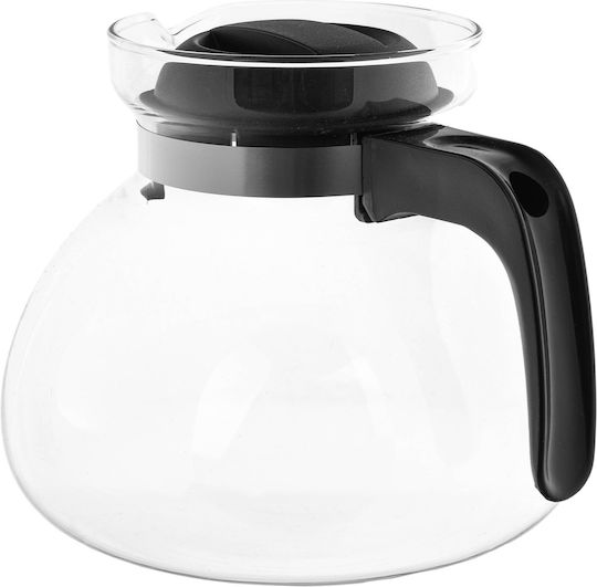 Kadax Glass Black Teapot 1700ml
