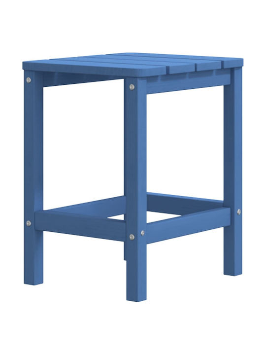 Tisch für kleine Außenbereiche Stabil Adirondack Blue 38x38x46cm