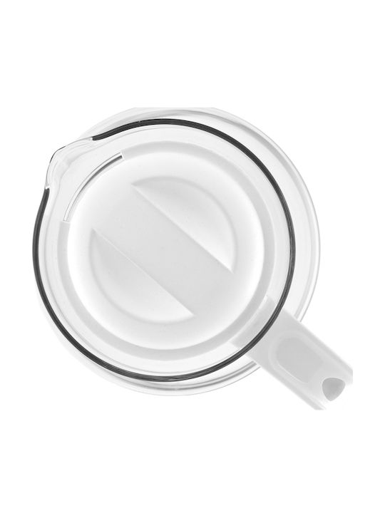 Kadax Τσαγιέρα Γυάλινη Λευκή 1500ml
