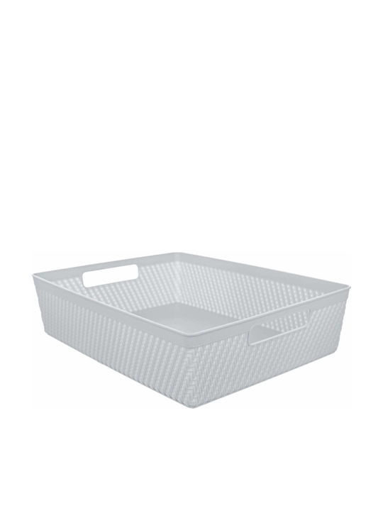 Kadax Plastic Gray Storage Basket 33x26cm