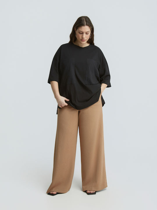 Γυναικείο Oversized T-shirt Μαύρο