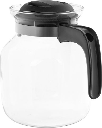 Kadax Glas-Teekanne Schwarz 1500ml
