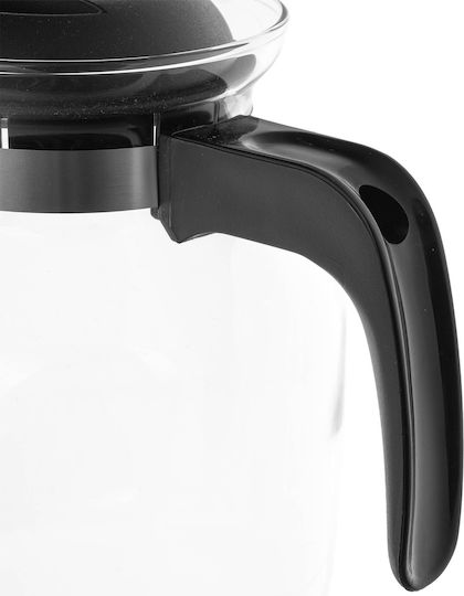 Kadax Glas-Teekanne Schwarz 1500ml