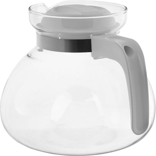 Kadax Ceainic Din Sticlă Alb 1700ml