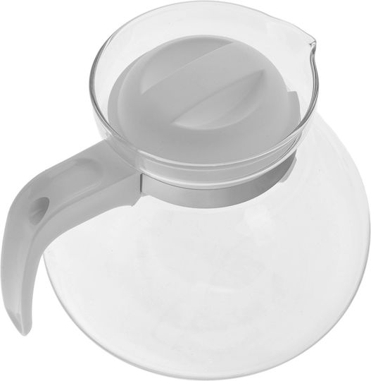 Kadax Ceainic Din Sticlă Alb 1700ml