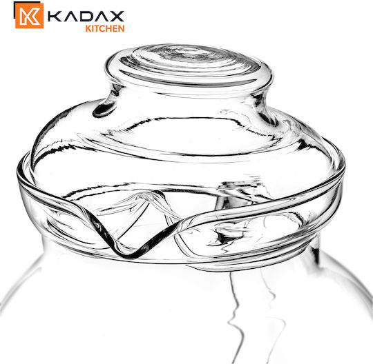 Kadax Teapot with Filter Glass Transparent 1500ml